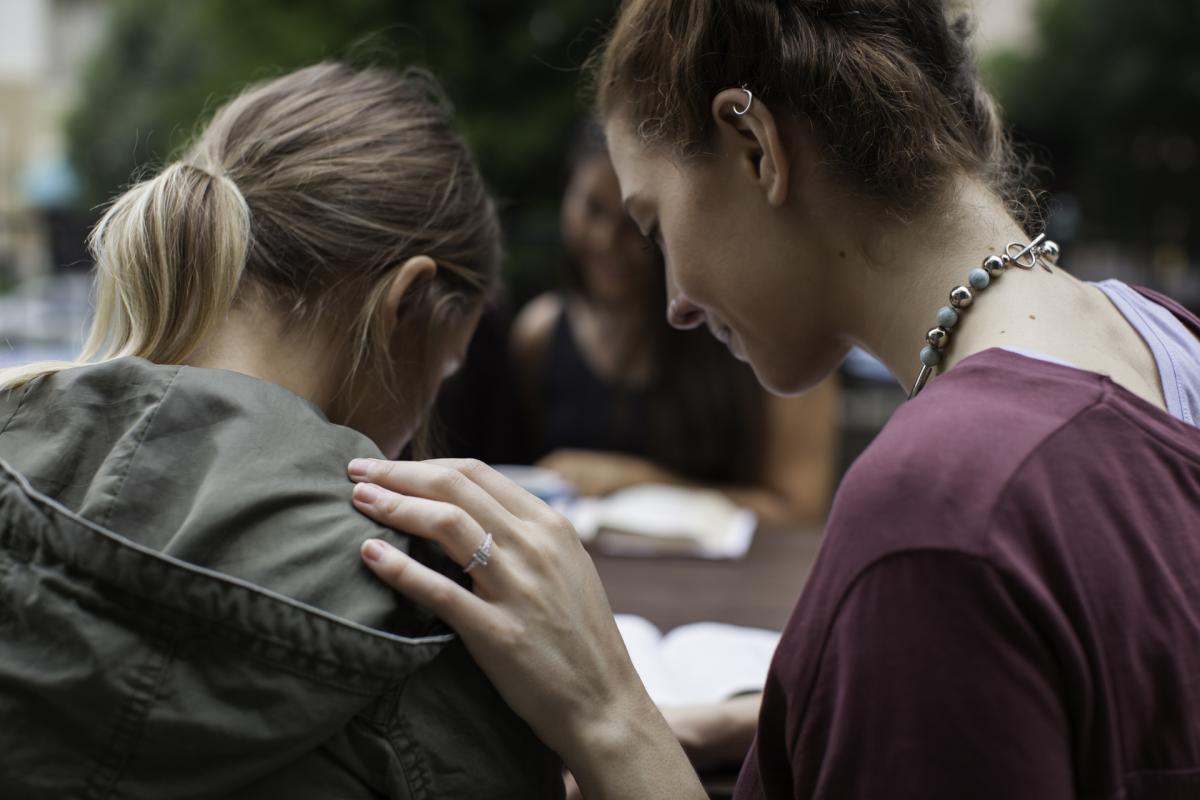 Prayer at First Christian Church Bargersville